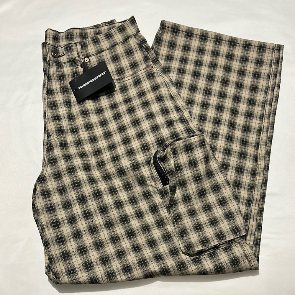 GV Gallery Raspberry Hills Plaid Baggy Pants